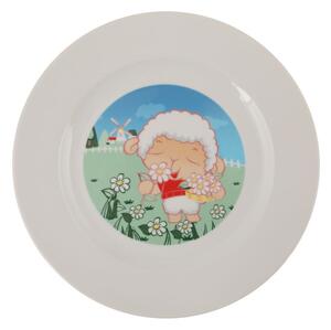 5-dielna detská porcelánová jedálenská súprava Kütahya Porselen Sheep