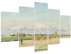 Obraz - Camille Pissarro, Landscape, Ile de France, reprodukcia (150x105 cm)