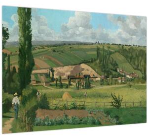 Obraz - Camille Pissarro, Landscape at Les Pâtis, Pontoise, reprodukcia (70x50 cm)