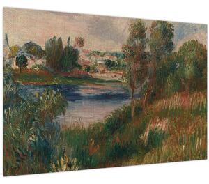 Obraz - Auguste Renoir, Landscape at Vetheuil, reprodukcia (90x60 cm)