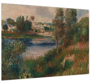 Obraz - Auguste Renoir, Landscape at Vetheuil, reprodukcia (70x50 cm)