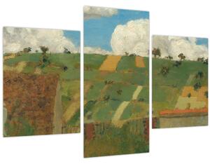 Obraz - Edouard Vuillard, Landscape of the Ile de France, reprodukcia (90x60 cm)