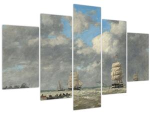 Obraz - Eugène Boudin, Le Havre, reprodukcia (150x105 cm)