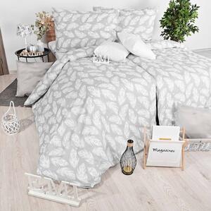Obliečky krepové Linyi sivé EMI, Štandardný set jednolôžko obsahuje 1x 140x200 + 1x 70x90
