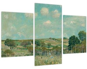 Obraz - Alfred Sisley, Meadow, reprodukcia (90x60 cm)