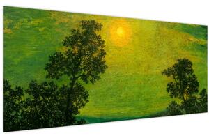 Obraz - Imitator of Ralph Albert Blakelock, Moonlight, reprodukcia (120x50 cm)