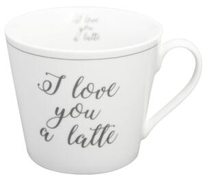 Porcelánový hrnček I Love You A Latte, 400 ml