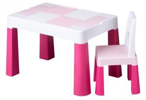 Tega Baby Sada nábytku pre deti Multifun - stolček a stolička - ružová