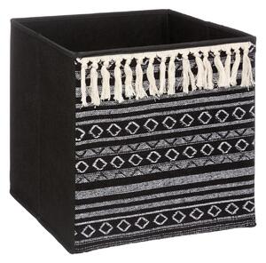 Úložný box Tassel, 31x31x31 cm, čierna
