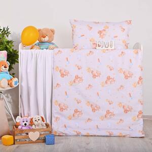 Obliečky detské Veverička v obláčikoch EMI, Detský set 90x130 + 45x65