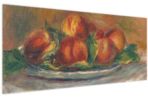 Obraz - Auguste Renoir, Peaches on a Plate, reprodukcia (120x50 cm)