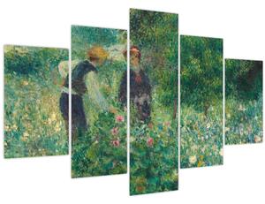 Obraz - Auguste Renoir, Picking Flowers, reprodukcia (150x105 cm)
