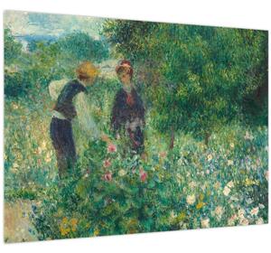 Obraz - Auguste Renoir, Picking Flowers, reprodukcia (70x50 cm)