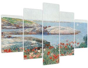 Obraz - Childe Hassam, Poppies, Isles of Shoals, reprodukcia (150x105 cm)