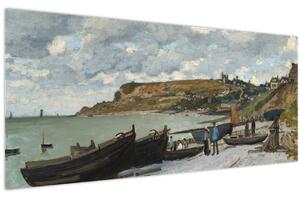 Obraz - Claude Monet, Sainte Adresse, reprodukcia (120x50 cm)
