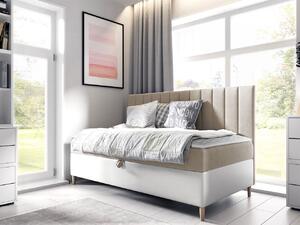 Mirjan24 Kontinentálna posteľ Junior Kamire 2, Rozmer postele: 90x200, Dostupné poťahy: ekokoža Soft 017 (biela) + Fresh 01 Mirjan24 5903211192135
