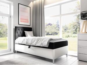 Mirjan24 Kontinentálna posteľ Junior Gerdise 1, Strana: ľavá, Rozmer postele: 100x200, Dostupné poťahy: ekokoža Soft 017 (biela) + Fresh 17 5903211192906