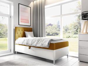 Mirjan24 Kontinentálna posteľ Junior Gerdise 1, Strana: ľavá, Rozmer postele: 80x200, Dostupné poťahy: ekokoža Soft 017 (biela) + Fresh 37 Mirjan24 5903211192722