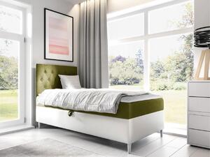 Mirjan24 Kontinentálna posteľ Junior Gerdise 1, Strana: ľavá, Rozmer postele: 80x200, Dostupné poťahy: ekokoža Soft 017 (biela) + Fresh 12 5903211192685