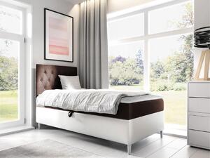 Mirjan24 Kontinentálna posteľ Junior Gerdise 1, Strana: ľavá, Rozmer postele: 80x200, Dostupné poťahy: ekokoža Soft 017 (biela) + Fresh 04 5903211192647