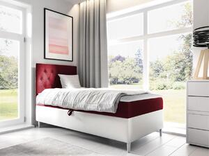Mirjan24 Kontinentálna posteľ Junior Gerdise 1, Strana: ľavá, Rozmer postele: 100x200, Dostupné poťahy: ekokoža Soft 017 (biela) + Fresh 08 5903211192852