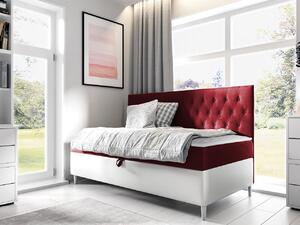 Mirjan24 Kontinentálna posteľ Junior Gerdise 2, Rozmer postele: 90x200, Dostupné poťahy: ekokoža Soft 017 (biela) + Fresh 08 Mirjan24 5903211193057