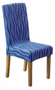 Blancheporte Súprava 2 pružných žakárových poťahov na stoličky modrá 2ksx40x40x7cm