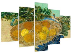 Obraz - Vincent van Gogh, Still Life of Oranges and Lemons with Blue Gloves, reprodukcia (150x105 cm)