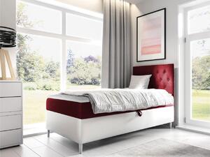 Mirjan24 Kontinentálna posteľ Junior Gerdise 1, Strana: pravá, Rozmer postele: 90x200, Dostupné poťahy: ekokoža Soft 017 (biela) + Fresh 08 Mirjan24 5903211201868