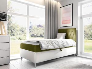 Mirjan24 Kontinentálna posteľ Junior Gerdise 1, Strana: pravá, Rozmer postele: 100x200, Dostupné poťahy: ekokoža Soft 017 (biela) + Fresh 12 Mirjan24 5903211201998