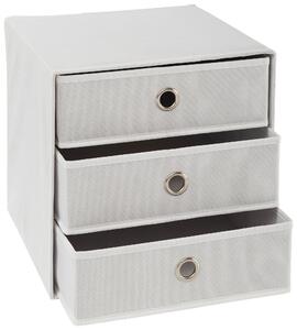 SKLADACÍ BOX, kov, textil, kartón, 32/32/31,5 cm Carryhome - Úložné boxy & dekoračné boxy