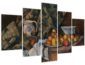 Obraz - Paul Cézanne, Still Life with Apples and Peaches, reprodukcia (150x105 cm)