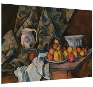 Obraz - Paul Cézanne, Still Life with Apples and Peaches, reprodukcia (70x50 cm)