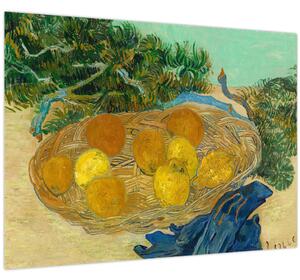 Obraz - Vincent van Gogh, Still Life of Oranges and Lemons with Blue Gloves, reprodukcia (70x50 cm)