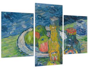 Obraz - Alexej von Jawlensky, Still Life with Bottles and Fruit, reprodukcia (90x60 cm)