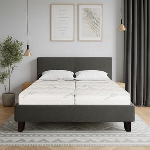 Posteľ čalúnená ZEFIRA + lamelový rošt + matrac EMI