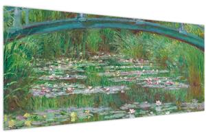 Obraz - Claude Monet, The Japanese Footbridge, reprodukcia (120x50 cm)