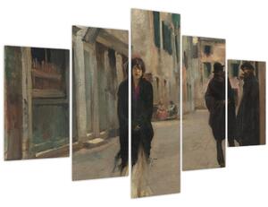 Obraz - John Singer Sargent, Street in Venice, reprodukcia (150x105 cm)