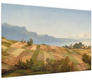 Obraz - Alexandre Calame, Swiss Landscape, reprodukcia (90x60 cm)