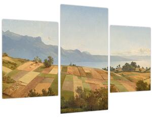 Obraz - Alexandre Calame, Swiss Landscape, reprodukcia (90x60 cm)