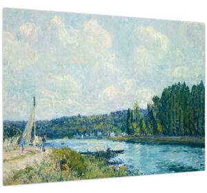 Obraz - Alfred Sisley, The Banks of the Oise, reprodukcia (70x50 cm)