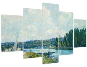 Obraz - Alfred Sisley, The Banks of the Oise, reprodukcia (150x105 cm)