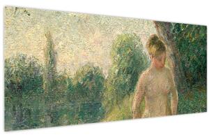 Obraz - Camille Pissarro, The Bather, reprodukcia (120x50 cm)