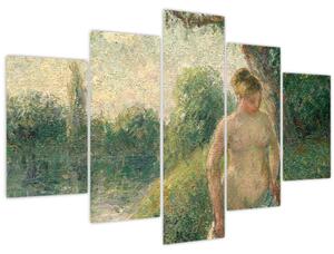 Obraz - Camille Pissarro, The Bather, reprodukcia (150x105 cm)