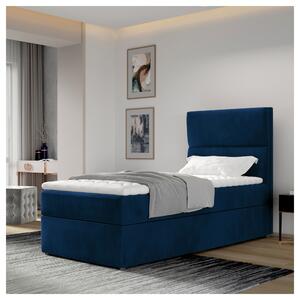 Posteľ s matracom a topperom GRACEN modrá, 90x200 cm