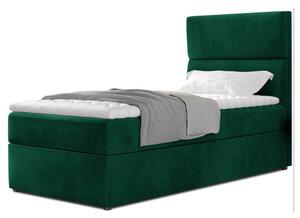 Posteľ s matracom a topperom GRACEN zelená, 90x200 cm