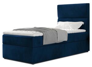 Posteľ s matracom a topperom GRACEN modrá, 90x200 cm