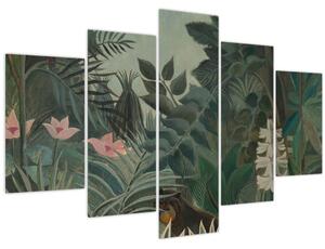 Obraz - Henri Rousseau, The Equatorial Jungle, reprodukcia (150x105 cm)