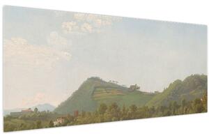 Obraz - Simon Denis, View Near Naples, reprodukcia (120x50 cm)