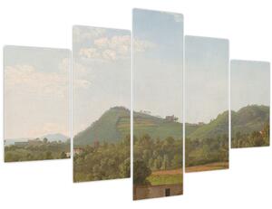 Obraz - Simon Denis, View Near Naples, reprodukcia (150x105 cm)